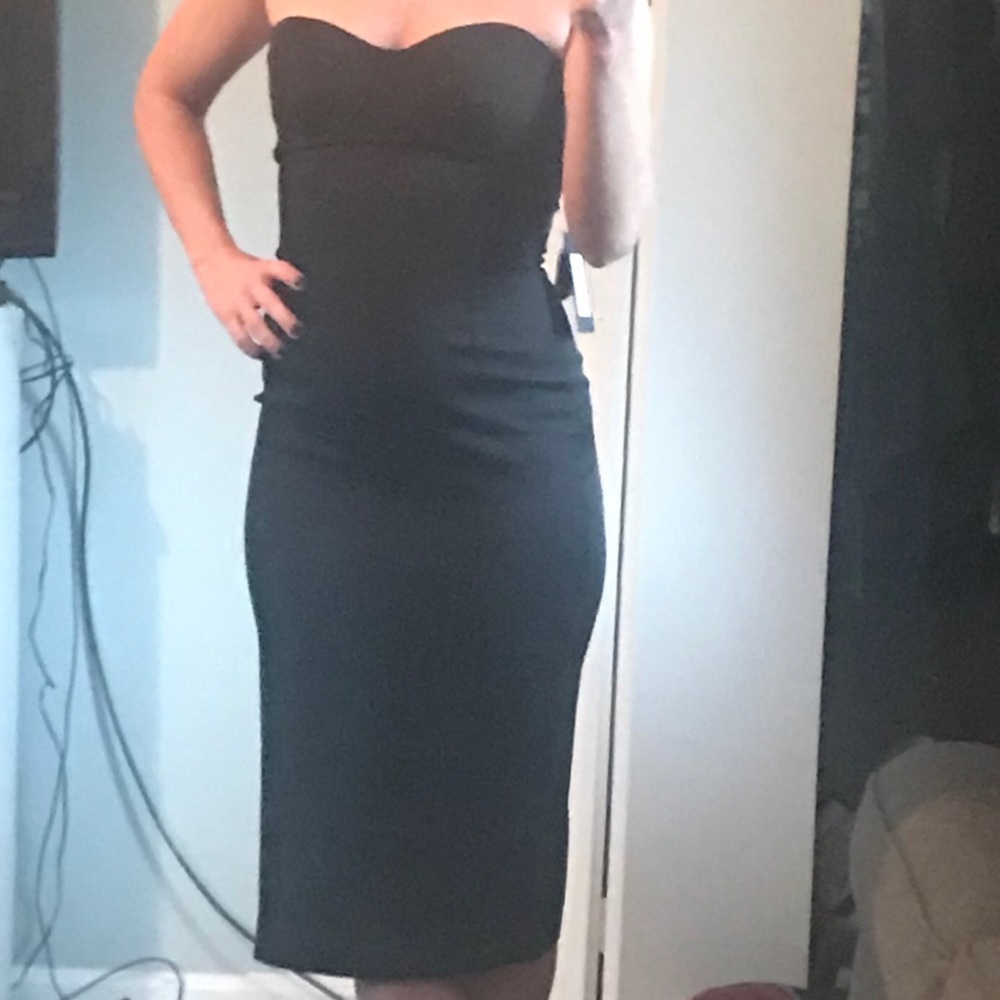 Marciano satin pencil dress